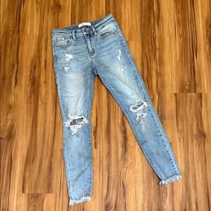 KanCan Light Blue Distressed Skinny Jeans